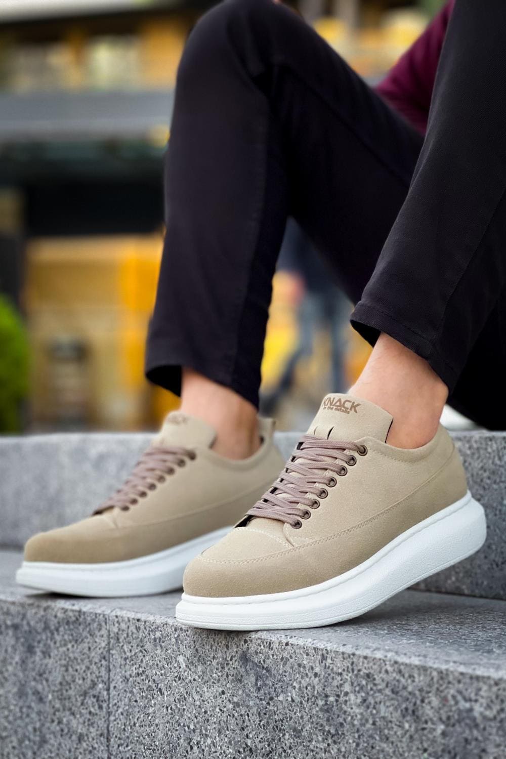 KN814 Erkek Günlük Bağcıklı Süet Spor Sneaker Ayakkabı SBT - Vizon Erkek Ayakkabı KN814 Erkek Günlük Bağcıklı Süet Spor Sneaker Ayakkabı SBT - Vizon – Knack Erkek Ayakkabı