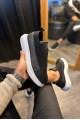 KN911 Erkek Günlük Bağcıksız Cilt Süet Spor Sneaker Ayakkabı CSBT - Siyah – Knack Erkek Ayakkabı