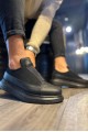 KN911 Erkek Günlük Bağcıksız Cilt Süet Spor Sneaker Ayakkabı CSST - Siyah – Knack Erkek Ayakkabı