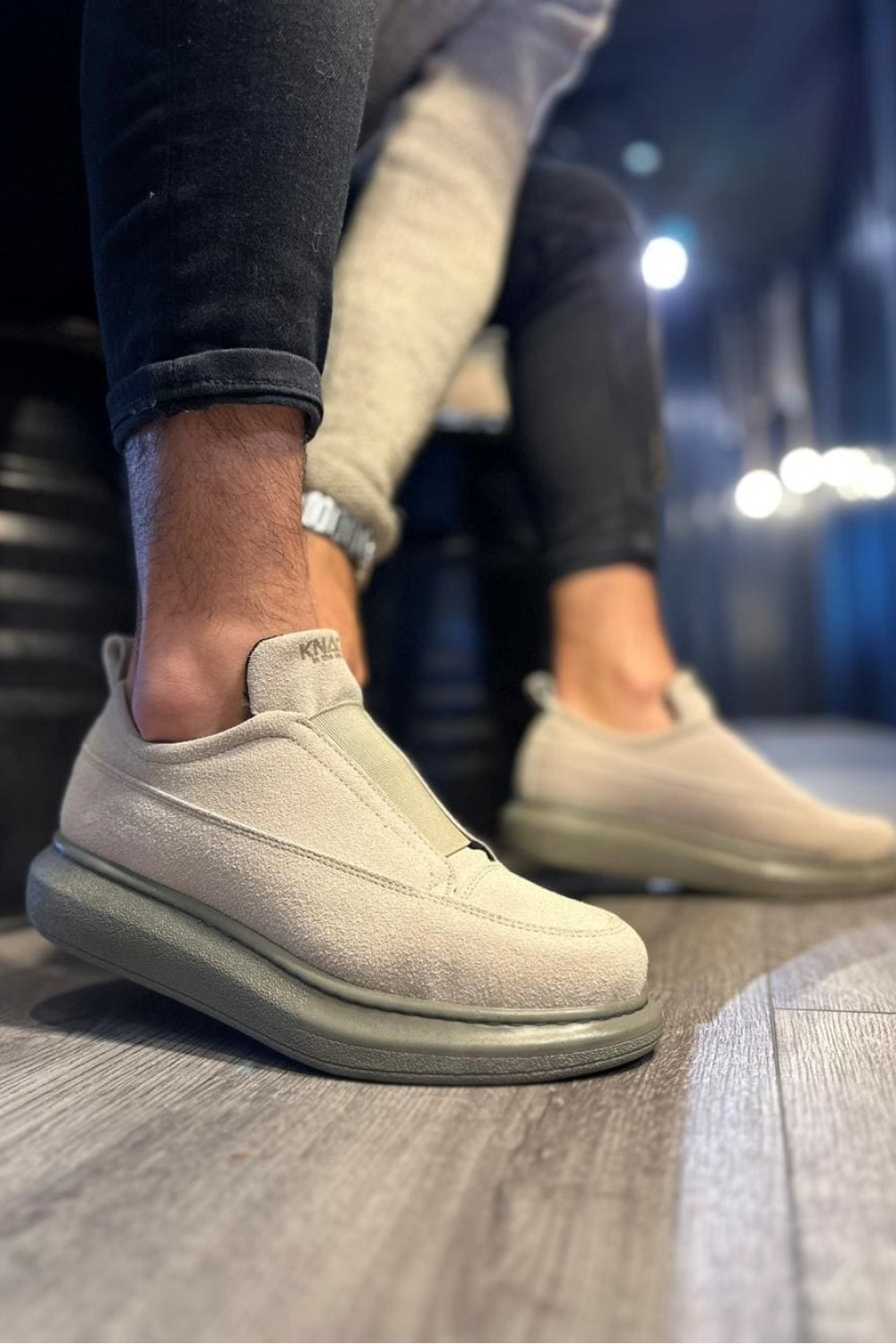 KN911 Erkek Günlük Bağcıksız Süet Spor Sneaker Ayakkabı SVT - Vizon Erkek Ayakkabı KN911 Erkek Günlük Bağcıksız Süet Spor Sneaker Ayakkabı SVT - Vizon – Knack Erkek Ayakkabı