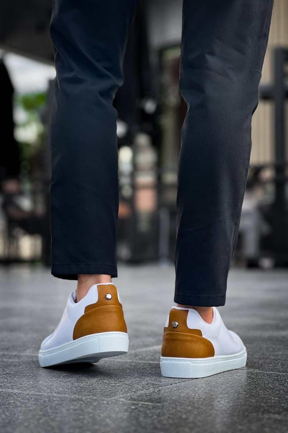 KB-BX1 Erkek Günlük Bağcıklı Cilt Spor Sneaker Ayakkabı CBT - Beyaz/Taba Erkek Ayakkabı KB-BX1 Erkek Günlük Bağcıklı Cilt Spor Sneaker Ayakkabı CBT - Beyaz/Taba – Kuback Erkek Ayakkabı