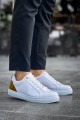 KB-BX1 Erkek Günlük Bağcıklı Cilt Spor Sneaker Ayakkabı CBT - Beyaz/Taba Erkek Ayakkabı KB-BX1 Erkek Günlük Bağcıklı Cilt Spor Sneaker Ayakkabı CBT - Beyaz/Taba – Kuback Erkek Ayakkabı