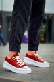 KB-CX3 Erkek Günlük Bağcıklı Keten Kısa Spor Sneaker Ayakkabı KBT - Bordo – Kuback Erkek Ayakkabı