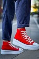 KB-CX3 Erkek Günlük Bağcıklı Keten Uzun Spor Sneaker Ayakkabı KBT - Kırmızı Erkek Ayakkabı KB-CX3 Erkek Günlük Bağcıklı Keten Uzun Spor Sneaker Ayakkabı KBT - Kırmızı – Kuback Erkek Ayakkabı