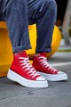 KB-CX3 Erkek Günlük Bağcıklı Keten Uzun Spor Sneaker Ayakkabı KBT - Kırmızı Erkek Ayakkabı KB-CX3 Erkek Günlük Bağcıklı Keten Uzun Spor Sneaker Ayakkabı KBT - Kırmızı – Kuback Erkek Ayakkabı