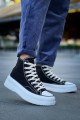 KB-CX3 Erkek Günlük Bağcıklı Keten Uzun Spor Sneaker Ayakkabı KBT - Siyah Erkek Ayakkabı KB-CX3 Erkek Günlük Bağcıklı Keten Uzun Spor Sneaker Ayakkabı KBT - Siyah – Kuback Erkek Ayakkabı