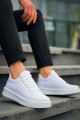 KB-X46 Erkek Günlük Bağcıklı Paraşüt Kumaş Rugan Spor Sneaker Ayakkabı PKRBT - Beyaz – Kuback Erkek Ayakkabı