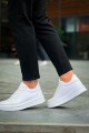 KB-X46 Erkek Günlük Bağcıklı Paraşüt Kumaş Rugan Spor Sneaker Ayakkabı PKRBT - Beyaz – Kuback Erkek Ayakkabı