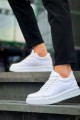 KB-X46 Erkek Günlük Bağcıklı Paraşüt Kumaş Rugan Spor Sneaker Ayakkabı PKRBT - Beyaz – Kuback Erkek Ayakkabı