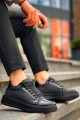 KB-X46 Erkek Günlük Bağcıklı Paraşüt Kumaş Rugan Spor Sneaker Ayakkabı PKRST - Siyah – Kuback Erkek Ayakkabı