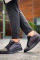 KB-X46 Erkek Günlük Bağcıklı Paraşüt Kumaş Süet Spor Sneaker Ayakkabı PKSST - Siyah/Gri Erkek Ayakkabı KB-X46 Erkek Günlük Bağcıklı Paraşüt Kumaş Süet Spor Sneaker Ayakkabı PKSST - Siyah/Gri – Kuback Erkek Ayakkabı