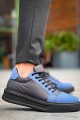 KB-X46 Erkek Günlük Bağcıklı Paraşüt Kumaş Süet Spor Sneaker Ayakkabı PKSST - Siyah/Mavi Erkek Ayakkabı KB-X46 Erkek Günlük Bağcıklı Paraşüt Kumaş Süet Spor Sneaker Ayakkabı PKSST - Siyah/Mavi – Kuback Erkek Ayakkabı