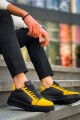 KB-X46 Erkek Günlük Bağcıklı Paraşüt Kumaş Süet Spor Sneaker Ayakkabı PKSST - Siyah/Sarı Erkek Ayakkabı KB-X46 Erkek Günlük Bağcıklı Paraşüt Kumaş Süet Spor Sneaker Ayakkabı PKSST - Siyah/Sarı – Kuback Erkek Ayakkabı