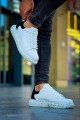KB-X500 Erkek Günlük Bağcıklı Special Baskılı Cilt Spor Sneaker Ayakkabı CBT - Beyaz/Siyah – Kuback Erkek Ayakkabı