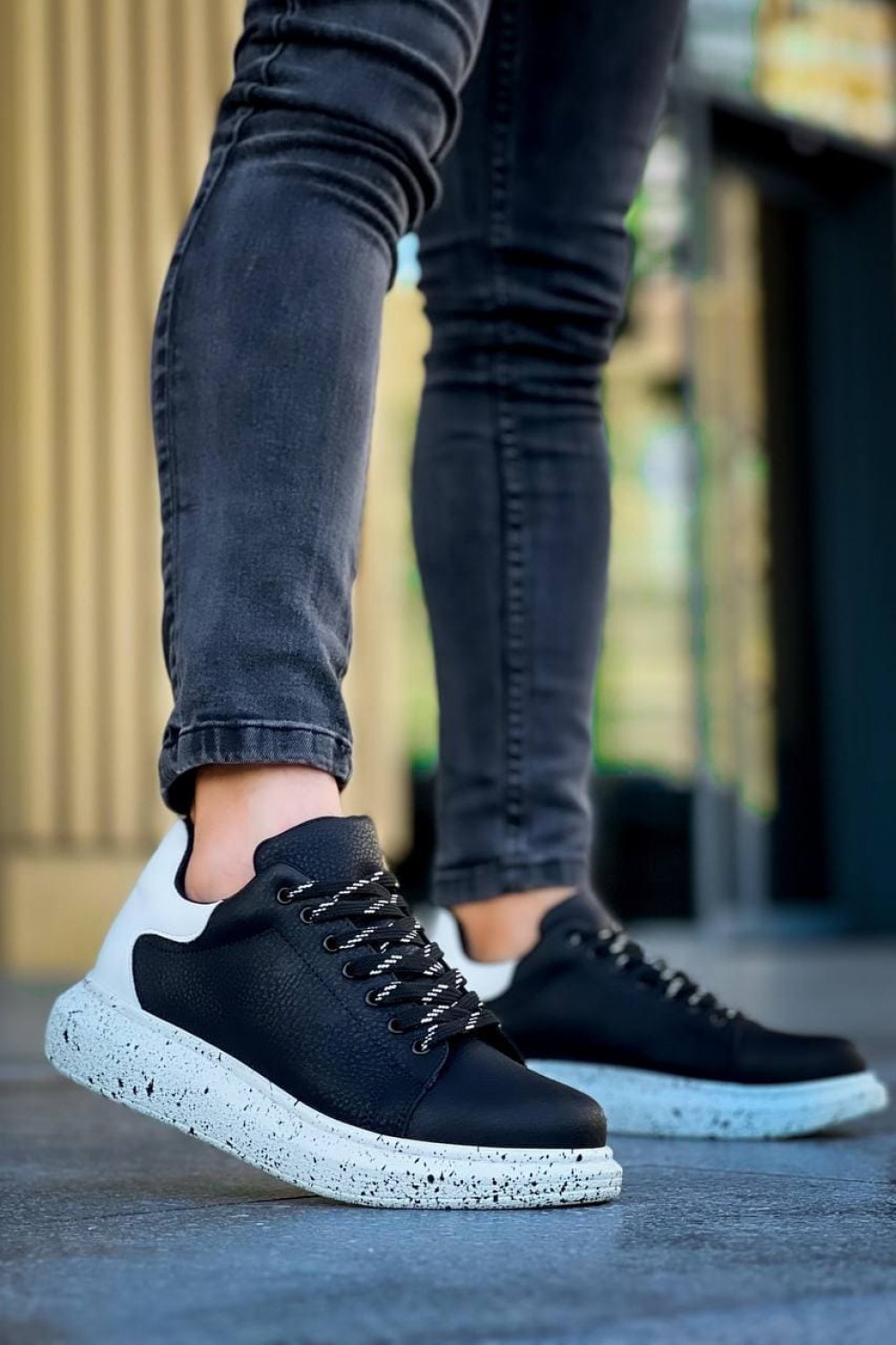 KB-X500 Erkek Günlük Bağcıklı Special Baskılı Cilt Spor Sneaker Ayakkabı CBT - Siyah/Beyaz Erkek Ayakkabı KB-X500 Erkek Günlük Bağcıklı Special Baskılı Cilt Spor Sneaker Ayakkabı CBT - Siyah/Beyaz – Kuback Erkek Ayakkabı