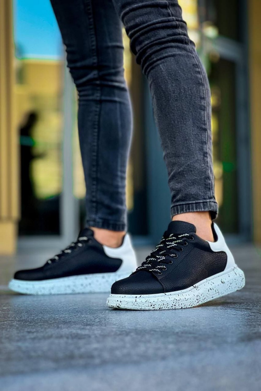 KB-X500 Erkek Günlük Bağcıklı Special Baskılı Cilt Spor Sneaker Ayakkabı CBT - Siyah/Beyaz Erkek Ayakkabı KB-X500 Erkek Günlük Bağcıklı Special Baskılı Cilt Spor Sneaker Ayakkabı CBT - Siyah/Beyaz – Kuback Erkek Ayakkabı