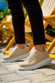 KB-X500 Erkek Günlük Bağcıklı Süet Spor Sneaker Ayakkabı SBT - Bej – Kuback Erkek Ayakkabı