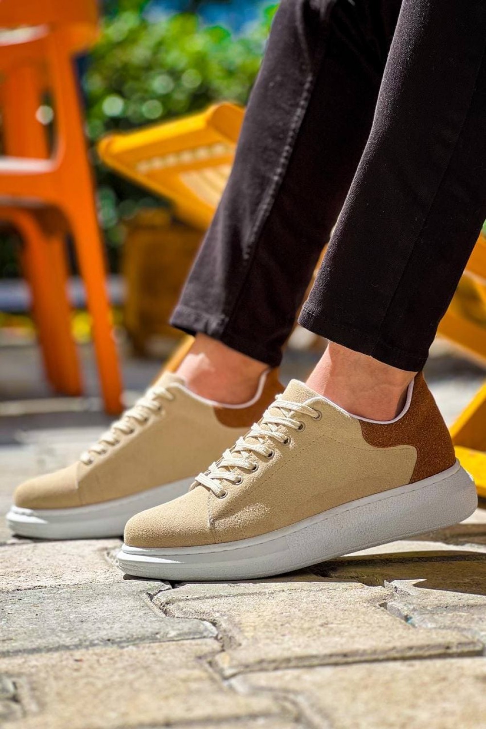 KB-X500 Erkek Günlük Bağcıklı Süet Spor Sneaker Ayakkabı SBT - Bej/Taba Erkek Ayakkabı KB-X500 Erkek Günlük Bağcıklı Süet Spor Sneaker Ayakkabı SBT - Bej/Taba – Kuback Erkek Ayakkabı