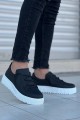 KB-X502 Erkek Günlük Bağcıklı Cilt Spor Sneaker Ayakkabı CBT - Siyah Erkek Ayakkabı KB-X502 Erkek Günlük Bağcıklı Cilt Spor Sneaker Ayakkabı CBT - Siyah – Kuback Erkek Ayakkabı