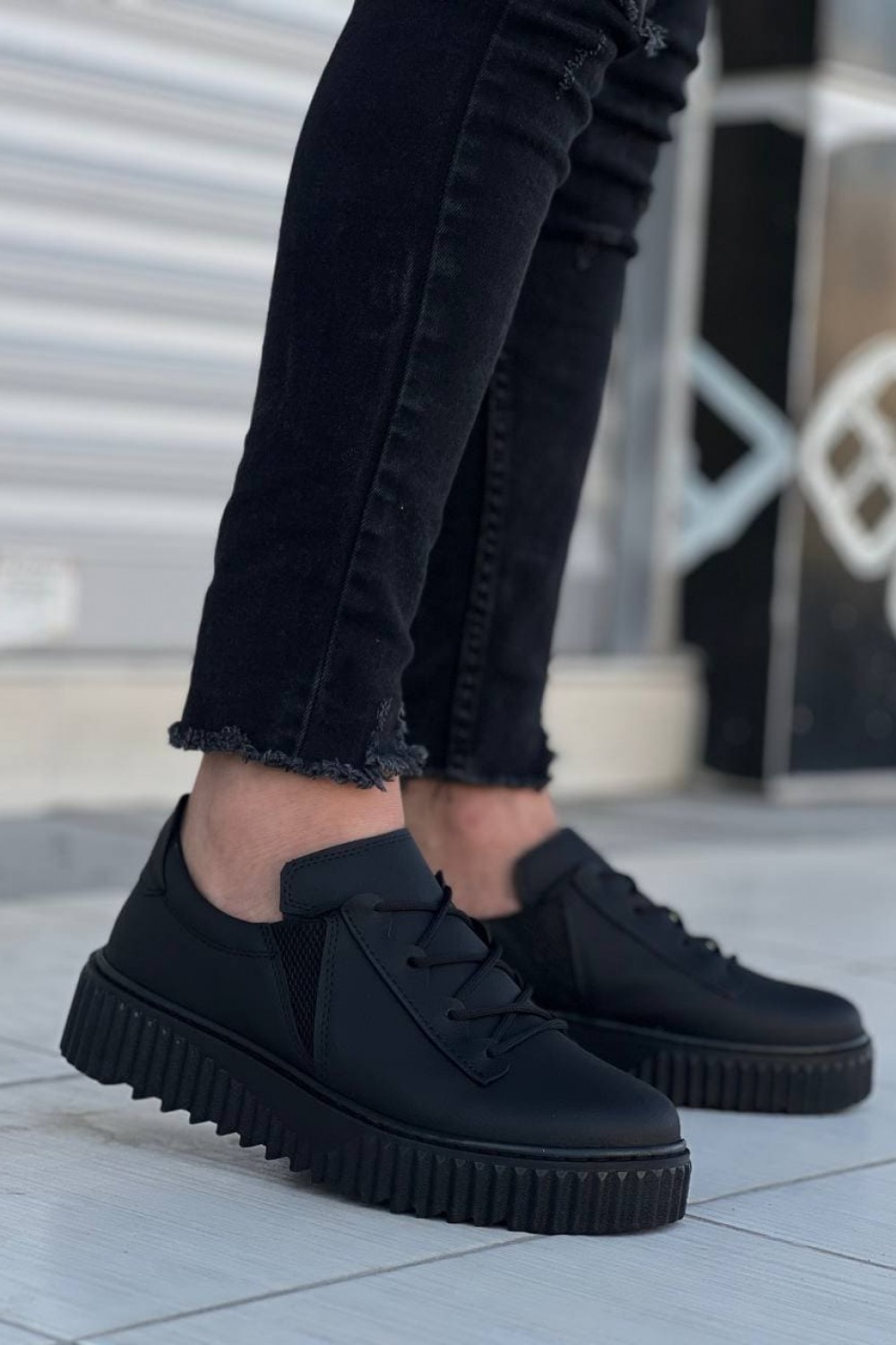 KB-X502 Erkek Günlük Bağcıklı Cilt Spor Sneaker Ayakkabı CST - Siyah Erkek Ayakkabı KB-X502 Erkek Günlük Bağcıklı Cilt Spor Sneaker Ayakkabı CST - Siyah – Kuback Erkek Ayakkabı