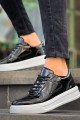 KB-X8 Erkek Günlük Bağcıklı Rugan Spor Sneaker Ayakkabı RBT - Siyah Erkek Ayakkabı KB-X8 Erkek Günlük Bağcıklı Rugan Spor Sneaker Ayakkabı RBT - Siyah – Kuback Erkek Ayakkabı