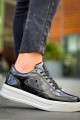 KB-X8 Erkek Günlük Bağcıklı Rugan Spor Sneaker Ayakkabı RBT - Siyah Erkek Ayakkabı KB-X8 Erkek Günlük Bağcıklı Rugan Spor Sneaker Ayakkabı RBT - Siyah – Kuback Erkek Ayakkabı