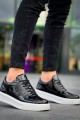 KB-X8 Erkek Günlük Bağcıklı Rugan Spor Sneaker Ayakkabı RBT - Siyah Erkek Ayakkabı KB-X8 Erkek Günlük Bağcıklı Rugan Spor Sneaker Ayakkabı RBT - Siyah – Kuback Erkek Ayakkabı
