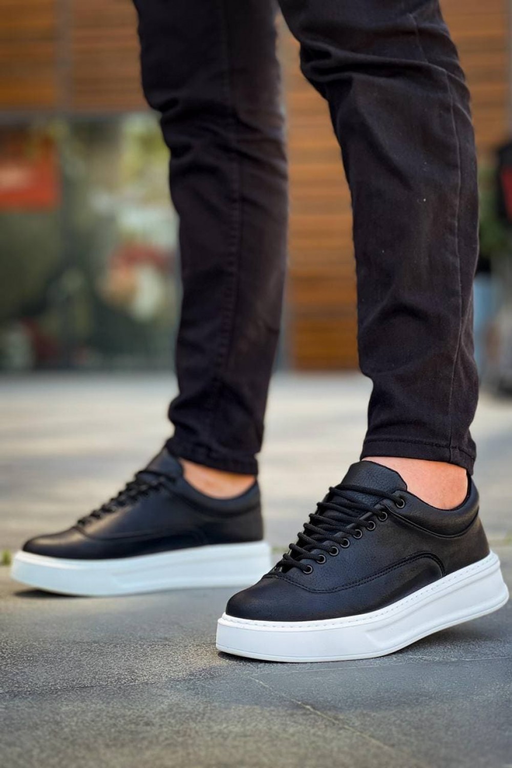 KB005 Erkek Günlük Bağcıklı Cilt Spor Sneaker Ayakkabı CBT - Siyah Erkek Ayakkabı KB005 Erkek Günlük Bağcıklı Cilt Spor Sneaker Ayakkabı CBT - Siyah – Kuback Erkek Ayakkabı