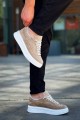 KB005 Erkek Günlük Bağcıklı Süet Spor Sneaker Ayakkabı SBT - Bej – Kuback Erkek Ayakkabı
