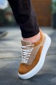 KB005 Erkek Günlük Bağcıklı Süet Spor Sneaker Ayakkabı SBT - Bej/Taba – Kuback Erkek Ayakkabı