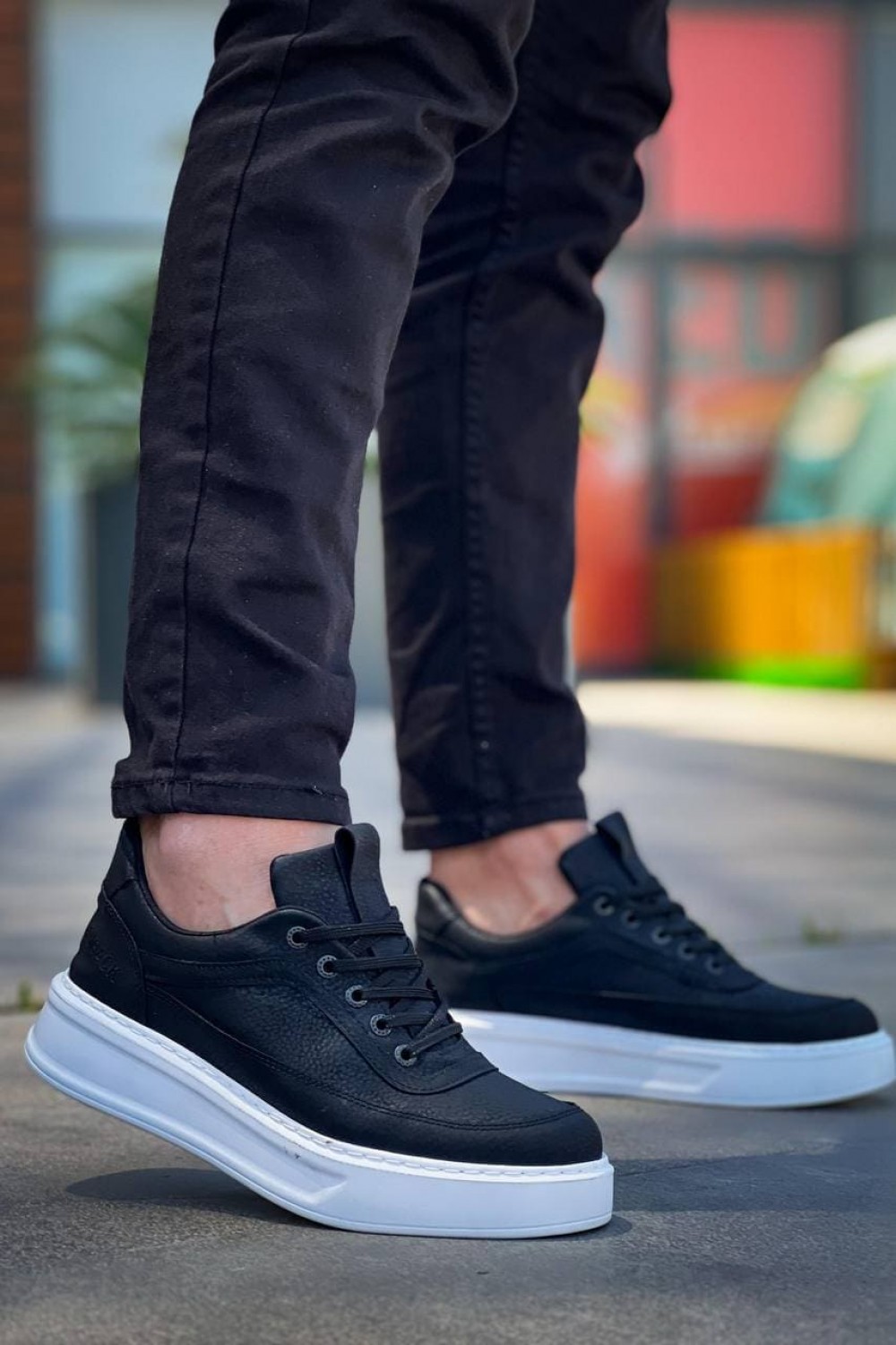 KB006 Erkek Günlük Bağcıklı Cilt Spor Sneaker Ayakkabı CBT - Siyah Erkek Ayakkabı KB006 Erkek Günlük Bağcıklı Cilt Spor Sneaker Ayakkabı CBT - Siyah – Kuback Erkek Ayakkabı