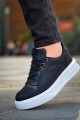 KB006 Erkek Günlük Bağcıklı Cilt Spor Sneaker Ayakkabı CBT - Siyah Erkek Ayakkabı KB006 Erkek Günlük Bağcıklı Cilt Spor Sneaker Ayakkabı CBT - Siyah – Kuback Erkek Ayakkabı