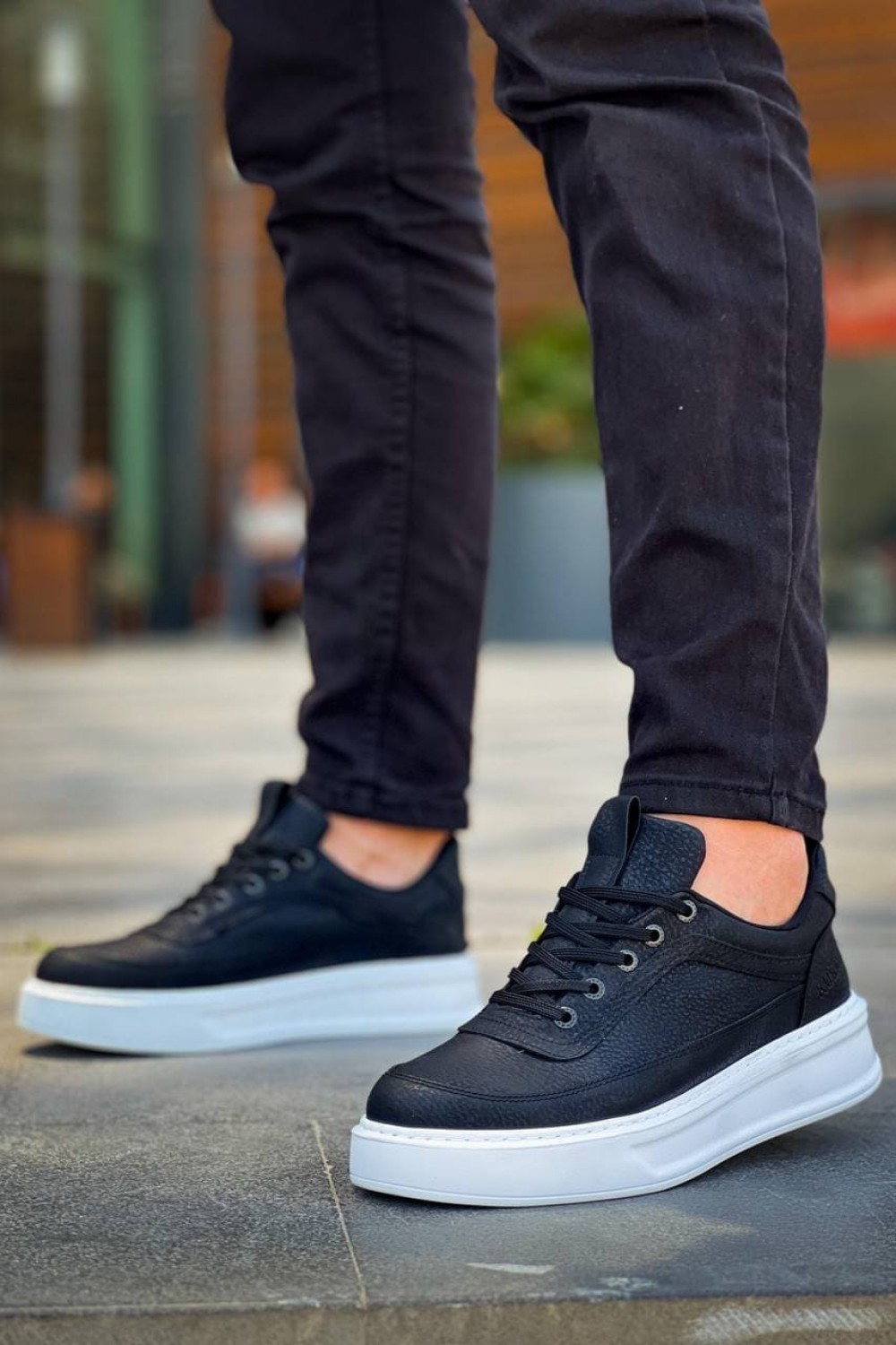 KB006 Erkek Günlük Bağcıklı Cilt Spor Sneaker Ayakkabı CBT - Siyah Erkek Ayakkabı KB006 Erkek Günlük Bağcıklı Cilt Spor Sneaker Ayakkabı CBT - Siyah – Kuback Erkek Ayakkabı