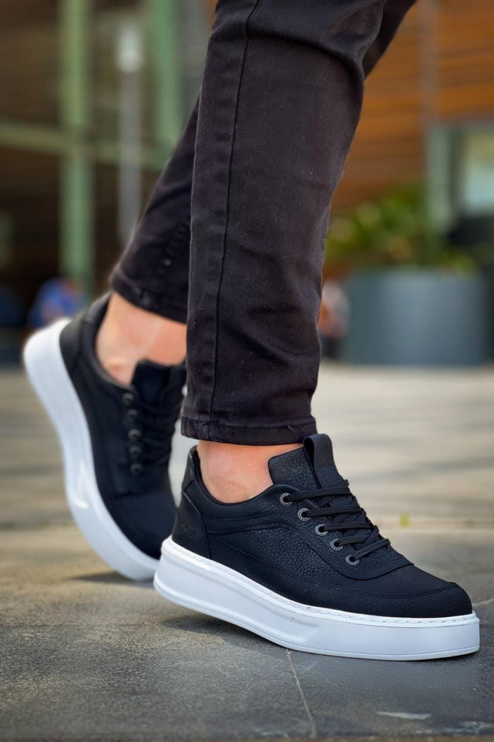 KB006 Erkek Günlük Bağcıklı Cilt Spor Sneaker Ayakkabı CBT - Siyah Erkek Ayakkabı KB006 Erkek Günlük Bağcıklı Cilt Spor Sneaker Ayakkabı CBT - Siyah – Kuback Erkek Ayakkabı