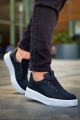 KB006 Erkek Günlük Bağcıklı Cilt Spor Sneaker Ayakkabı CBT - Siyah Erkek Ayakkabı KB006 Erkek Günlük Bağcıklı Cilt Spor Sneaker Ayakkabı CBT - Siyah – Kuback Erkek Ayakkabı