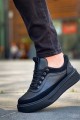 KB006 Erkek Günlük Bağcıklı Cilt Spor Sneaker Ayakkabı CST - Siyah Erkek Ayakkabı KB006 Erkek Günlük Bağcıklı Cilt Spor Sneaker Ayakkabı CST - Siyah – Kuback Erkek Ayakkabı