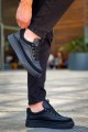 KB006 Erkek Günlük Bağcıklı Cilt Spor Sneaker Ayakkabı CST - Siyah Erkek Ayakkabı KB006 Erkek Günlük Bağcıklı Cilt Spor Sneaker Ayakkabı CST - Siyah – Kuback Erkek Ayakkabı