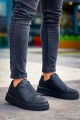 KB007 Erkek Günlük Bağcıksız Cilt Spor Sneaker Ayakkabı CST - Siyah Erkek Ayakkabı KB007 Erkek Günlük Bağcıksız Cilt Spor Sneaker Ayakkabı CST - Siyah – Kuback Erkek Ayakkabı