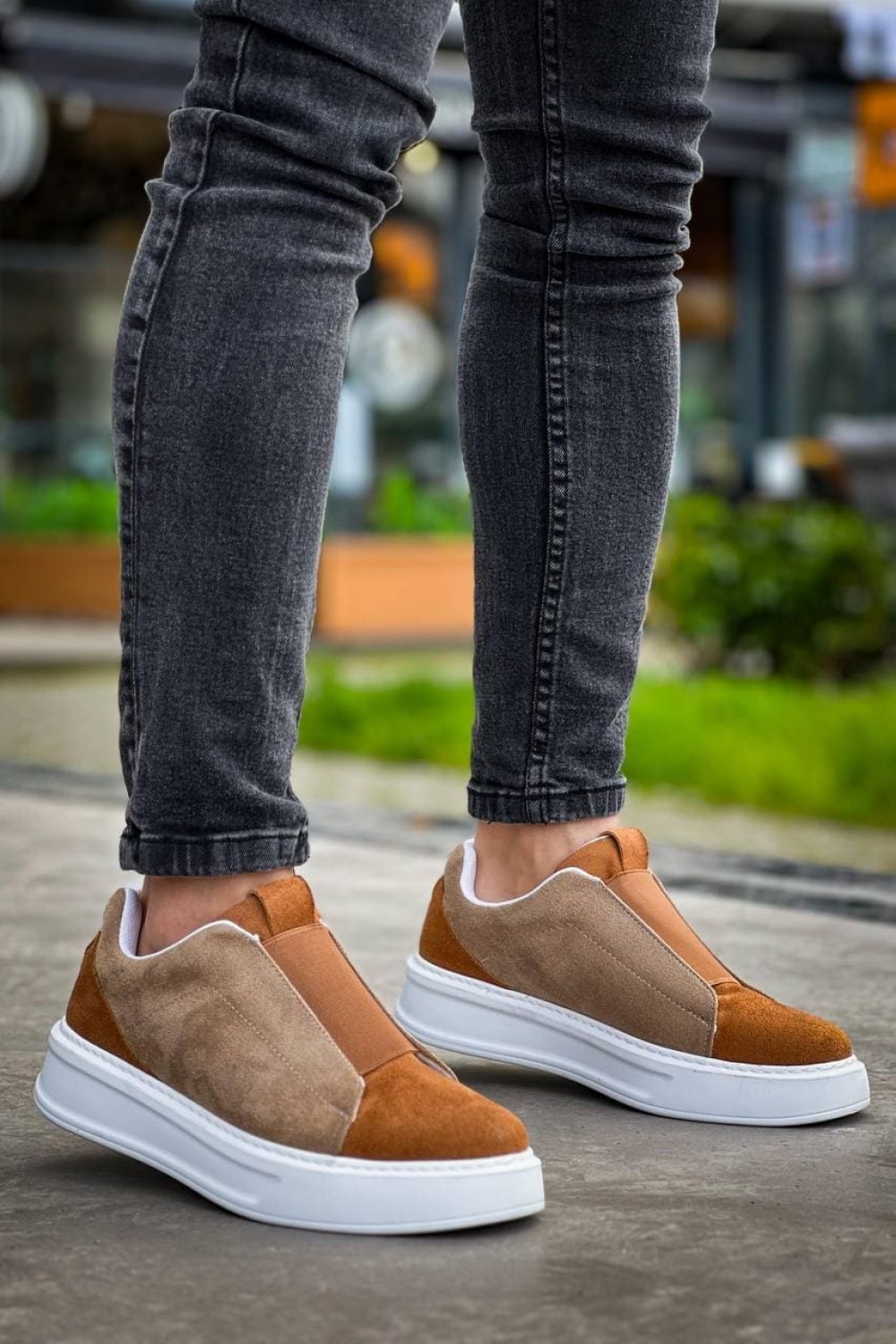 KB007 Erkek Günlük Bağcıksız Süet Spor Sneaker Ayakkabı SBT - Vizon/Taba Erkek Ayakkabı KB007 Erkek Günlük Bağcıksız Süet Spor Sneaker Ayakkabı SBT - Vizon/Taba – Kuback Erkek Ayakkabı