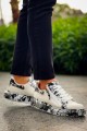 KB02 Erkek Günlük Bağcıklı Fermuarlı Boyalı Croco Cilt Spor Sneaker Ayakkabı CRT - Beyaz/Siyah Erkek Ayakkabı KB02 Erkek Günlük Bağcıklı Fermuarlı Boyalı Croco Cilt Spor Sneaker Ayakkabı CRT - Beyaz/Siyah – Kuback Erkek Ayakkabı