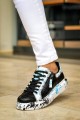 KB02 Erkek Günlük Bağcıklı Fermuarlı Boyalı Croco Cilt Spor Sneaker Ayakkabı CRT - Siyah/Mavi Erkek Ayakkabı KB02 Erkek Günlük Bağcıklı Fermuarlı Boyalı Croco Cilt Spor Sneaker Ayakkabı CRT - Siyah/Mavi – Kuback Erkek Ayakkabı
