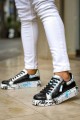 KB02 Erkek Günlük Bağcıklı Fermuarlı Boyalı Croco Cilt Spor Sneaker Ayakkabı CRT - Siyah/Mavi Erkek Ayakkabı KB02 Erkek Günlük Bağcıklı Fermuarlı Boyalı Croco Cilt Spor Sneaker Ayakkabı CRT - Siyah/Mavi – Kuback Erkek Ayakkabı