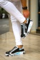 KB02 Erkek Günlük Bağcıklı Fermuarlı Boyalı Croco Cilt Spor Sneaker Ayakkabı CRT - Siyah/Mavi Erkek Ayakkabı KB02 Erkek Günlük Bağcıklı Fermuarlı Boyalı Croco Cilt Spor Sneaker Ayakkabı CRT - Siyah/Mavi – Kuback Erkek Ayakkabı