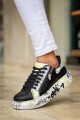 KB02 Erkek Günlük Bağcıklı Fermuarlı Boyalı Croco Cilt Spor Sneaker Ayakkabı CRT - Siyah/Sarı Erkek Ayakkabı KB02 Erkek Günlük Bağcıklı Fermuarlı Boyalı Croco Cilt Spor Sneaker Ayakkabı CRT - Siyah/Sarı – Kuback Erkek Ayakkabı