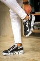 KB02 Erkek Günlük Bağcıklı Fermuarlı Gazete Boyalı Croco Cilt Spor Sneaker Ayakkabı CRT - Siyah Erkek Ayakkabı KB02 Erkek Günlük Bağcıklı Fermuarlı Gazete Boyalı Croco Cilt Spor Sneaker Ayakkabı CRT - Siyah – Kuback Erkek Ayakkabı