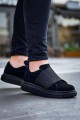 KB040 Erkek Günlük Bağcıksız Süet Spor Sneaker Ayakkabı SST - Siyah – Kuback Erkek Ayakkabı
