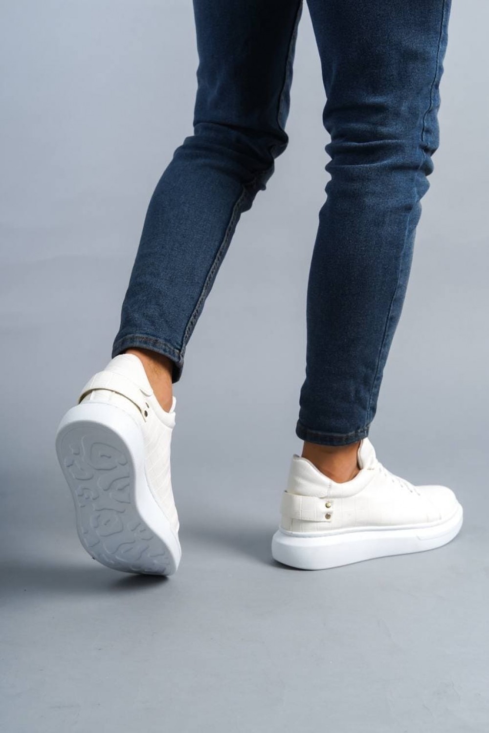 KB047 Erkek Günlük Bağcıklı Croco Desenli Cilt Spor Sneaker Ayakkabı CBT - Beyaz Erkek Ayakkabı KB047 Erkek Günlük Bağcıklı Croco Desenli Cilt Spor Sneaker Ayakkabı CBT - Beyaz – Kuback Erkek Ayakkabı