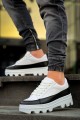 KB056 Erkek Günlük Bağcıklı Cilt Spor Sneaker Ayakkabı CBT - Beyaz/Siyah Erkek Ayakkabı KB056 Erkek Günlük Bağcıklı Cilt Spor Sneaker Ayakkabı CBT - Beyaz/Siyah – Kuback Erkek Ayakkabı