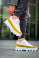 KB056 Erkek Günlük Bağcıklı Cilt Süet Spor Sneaker Ayakkabı CSBT - Beyaz/Sarı Erkek Ayakkabı KB056 Erkek Günlük Bağcıklı Cilt Süet Spor Sneaker Ayakkabı CSBT - Beyaz/Sarı – Kuback Erkek Ayakkabı