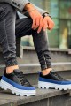 KB056 Erkek Günlük Bağcıklı Cilt Süet Spor Sneaker Ayakkabı CSBT - Siyah/Mavi Erkek Ayakkabı KB056 Erkek Günlük Bağcıklı Cilt Süet Spor Sneaker Ayakkabı CSBT - Siyah/Mavi – Kuback Erkek Ayakkabı